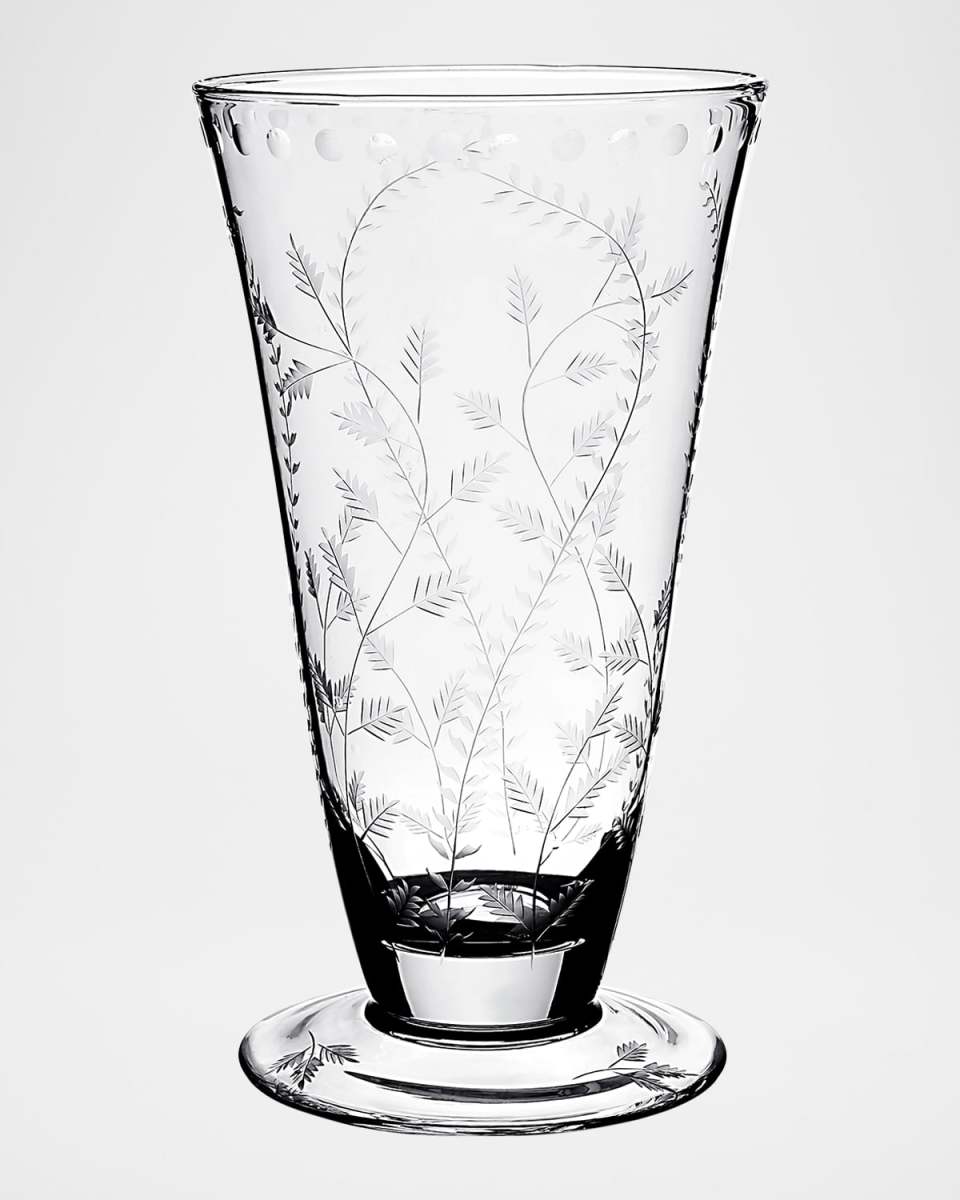 Fern Footed Flower Vase, 12.5"